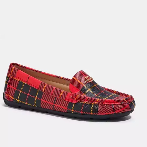 NWT Coach Marley Driver With Plaid Print. - Picture 2 of 12